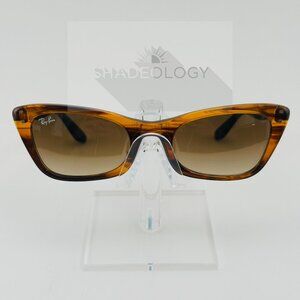 NEW Ray-Ban RB2299 Lady Burbank Women's Cat Eye Sunglasses 52mm Brown/Brown Lens